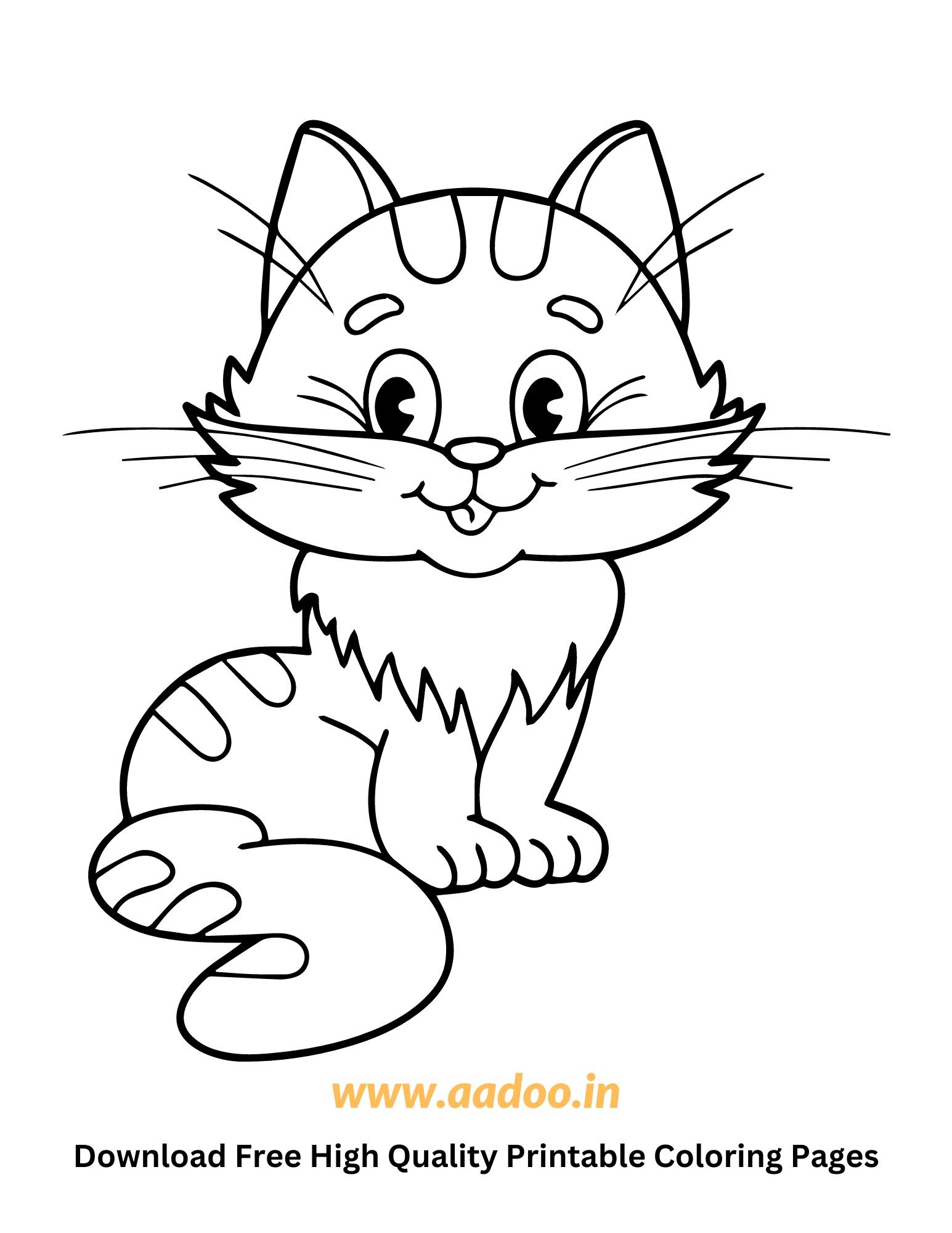 50 Free Printable Cat Coloring Pages