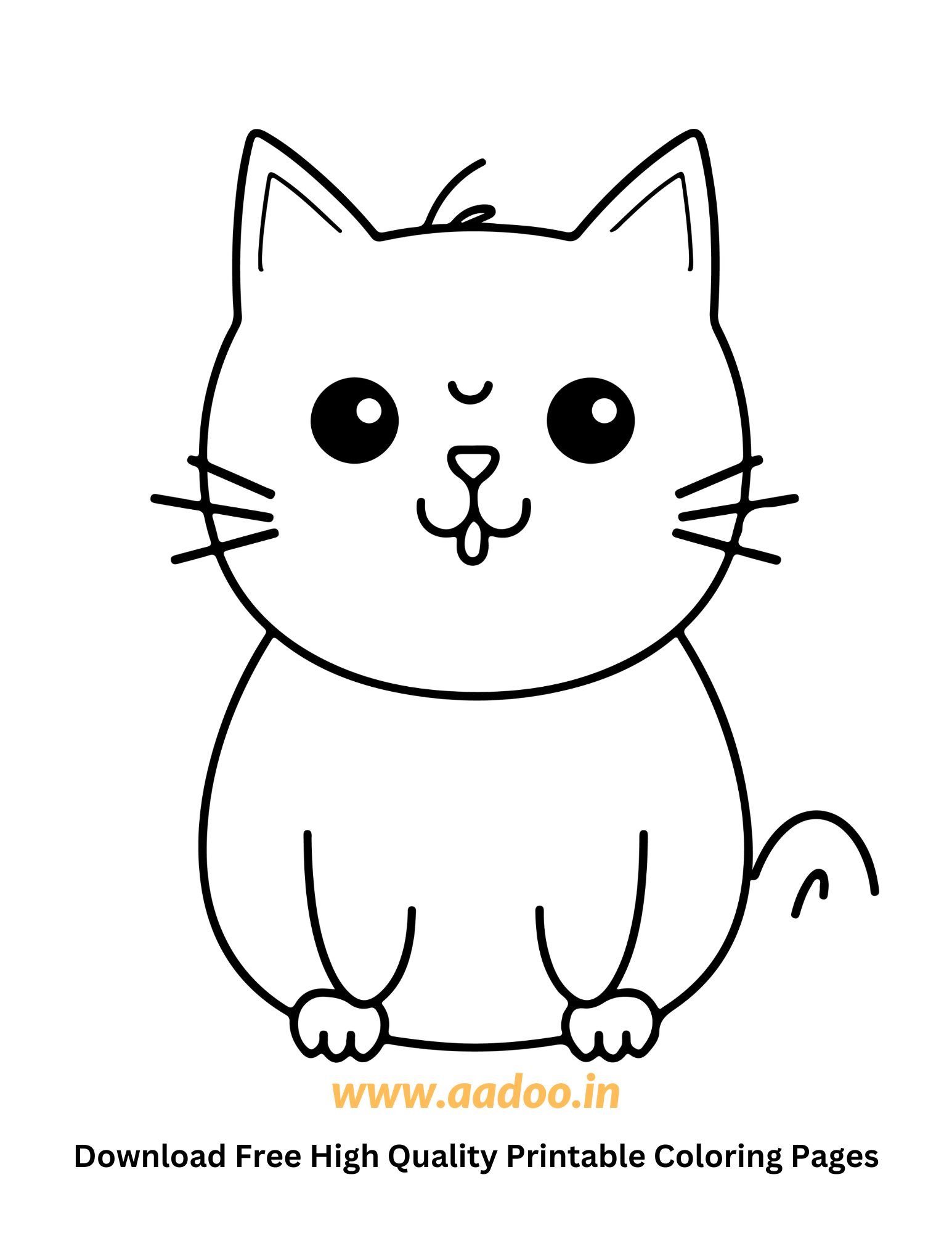 50 Free Printable Cat Coloring Pages