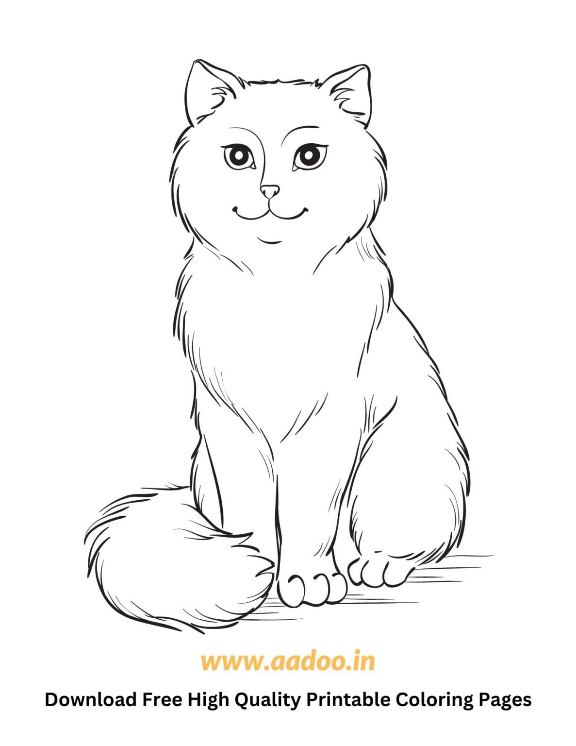 50 Free Printable Cat Coloring Pages