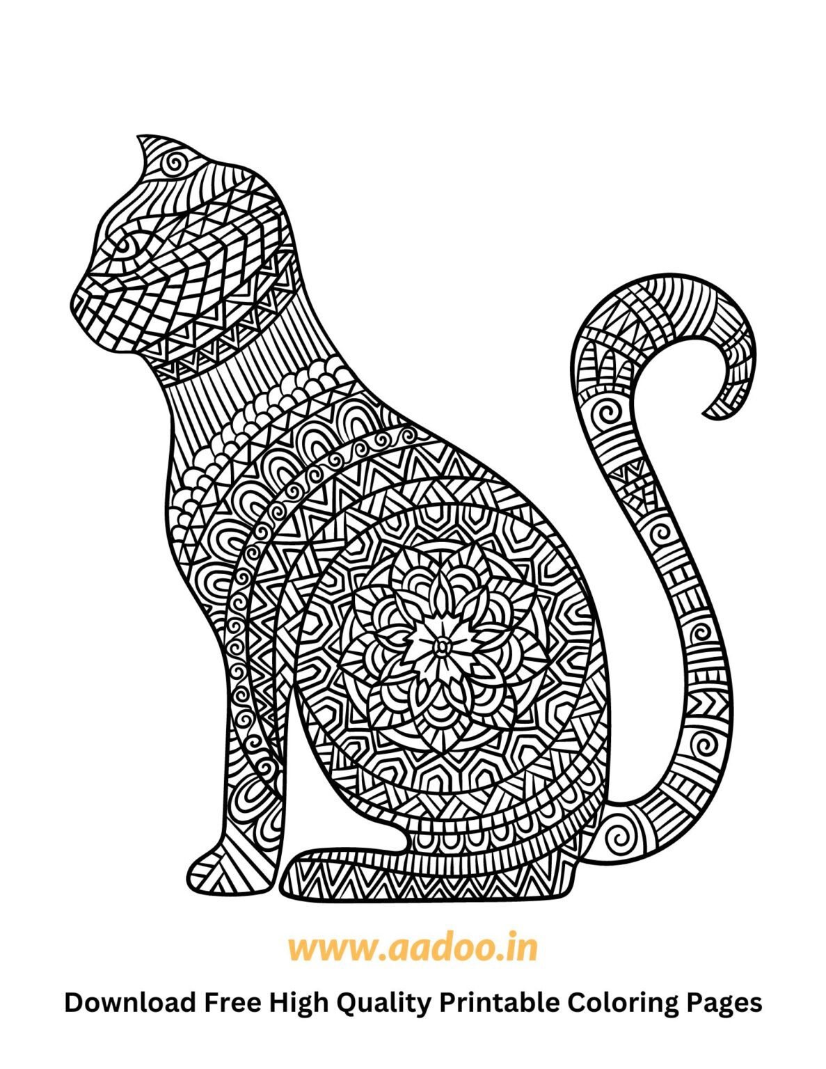 50 Free Printable Cat Coloring Pages