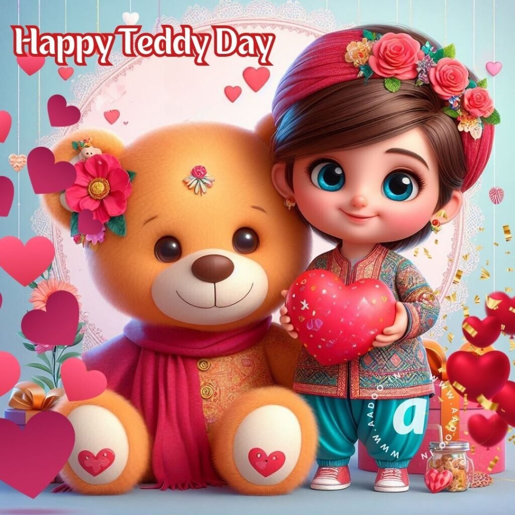 Happy Teddy Day, Happy Teddy Day My Love, Happy Teddy Bear Day Images, Happy Teddy Day 2024, Happy Teddy Day Photo, Happy Teddy Day Pic, Happy Teddy Day Status, Happy Teddy Day Wishes, Happy Teddy Day Valentine Week, Happy Valentines Day, Valentines week, Teddy Bear Day, aadoo.in,