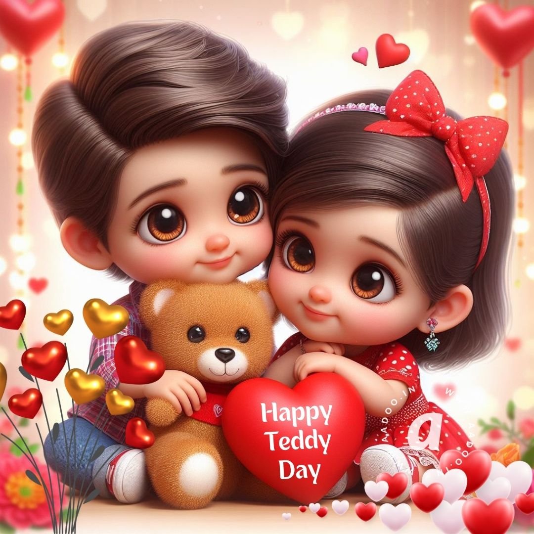 Happy Teddy Day, Happy Teddy Day My Love, Happy Teddy Bear Day Images, Happy Teddy Day 2024, Happy Teddy Day Photo, Happy Teddy Day Pic, Happy Teddy Day Status, Happy Teddy Day Wishes, Happy Teddy Day Valentine Week, Happy Valentines Day, Valentines week, Teddy Bear Day, aadoo.in,