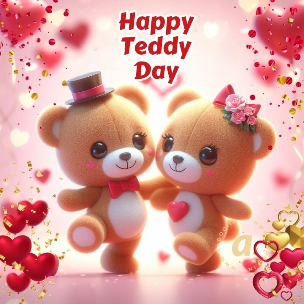 Happy Teddy Day, Happy Teddy Day My Love, Happy Teddy Bear Day Images, Happy Teddy Day 2024, Happy Teddy Day Photo, Happy Teddy Day Pic, Happy Teddy Day Status, Happy Teddy Day Wishes, Happy Teddy Day Valentine Week, Happy Valentines Day, Valentines week, Teddy Bear Day, aadoo.in,