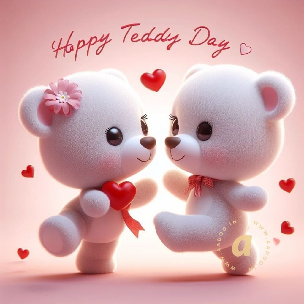 Happy Teddy Day, Happy Teddy Day My Love, Happy Teddy Bear Day Images, Happy Teddy Day 2024, Happy Teddy Day Photo, Happy Teddy Day Pic, Happy Teddy Day Status, Happy Teddy Day Wishes, Happy Teddy Day Valentine Week, Happy Valentines Day, Valentines week, Teddy Bear Day, aadoo.in,